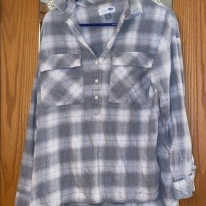 Half button up flannel